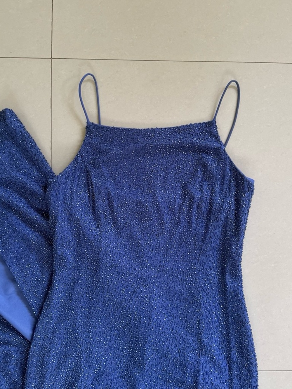 Vintage Jump Fully Beaded Spaghetti Strap Maxi Dress
